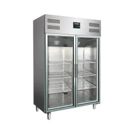 Koelkast - 1173 Liter - 2-Deurs - Glazen Deur - Geforceerd - RVS - Saro