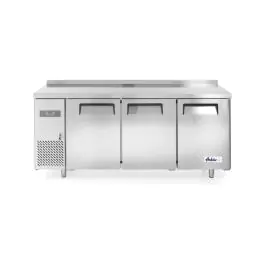 Koelwerkbank met 3 deuren Kitchen Line 390L - RVS - H 85 X 60 X 180 CM - Arktic - 233382