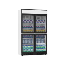 Koelkast - 770 Liter - 4-Deurs - Glazen Deur - Geventileerd - Wit - G-Line
