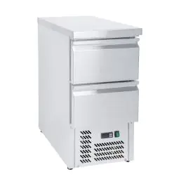 Koelwerkbank - 2 Laden - 109 Liter - RVS - 230V - H 87.6 x B 43.5 x D 70 CM - G-Line