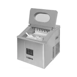 IJsblokjesmachine - RVS - 230V - H 43 x B 35.6 x D 39.8 CM - Saro - 325-1020