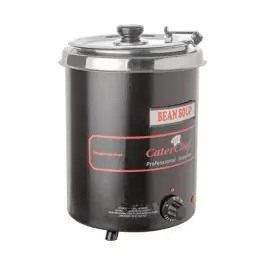 Soepketel - H 35.2 CM - 3.34 KG - Ø28.5 CM - 220 - 240 V - 300 W - Metaal - 5.7 Liter - Scharnierend Deksel - Caterchef - 680110