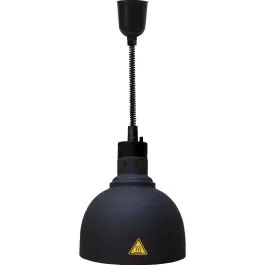 Warmhoudlamp Chefs Heat-04 - Ø 24 CM - Zwart - 230V - H 60 CM - Combisteel