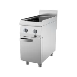 Kooktafel - Inductie - 2 Zones - 1-Deurs - RVS - 400V - B 40 CM - G700 Line - G-Line
