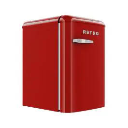 Koelkast Retro - 120 Liter - 1-Deurs - Statisch - Rood - G-Line