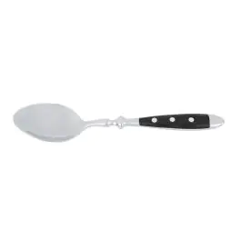 Tafellepel - 6 Stuks - Zwart Heft - RVS - L 20.2 CM - G-Line