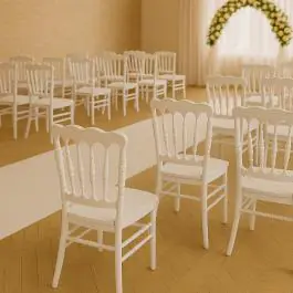 Wedding Chair Napoleon - Wit - G-Line