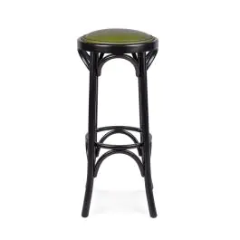 Barkruk Café - Groen Zitting - Noten - G-Line