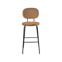 Barkruk Rondo - Koper - Velvet - G-Line