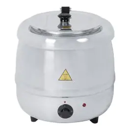 Soepketel - Tafelmodel - 10 Liter - Zilver - Staal - G-Line