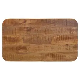 Tafelblad - Afgeronde Hoeken - Mango Rough - 120 x 70 CM - G-Line
