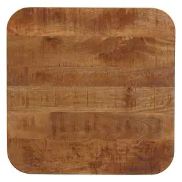 Tafelblad - Afgeronde Hoeken - Mango Rough - 70 x 70 CM - G-Line