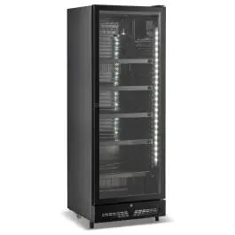 Drankenkoelkast - Zwart - 1 Glasdeur - 400L