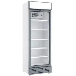 Koelkast - 382 Liter - 1-Deurs - Glazen Deur - Wit - Diamond