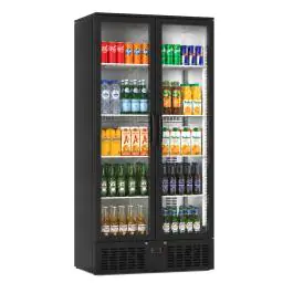 Koelkast - 383 Liter - 2-Deurs - Glazen Deur - Geventileerd - Zwart - G-Line