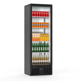 Koelkast - 236 Liter - 1-Deurs - Glazen Deur - Geventileerd - Zwart - G-Line