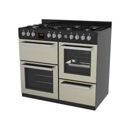 Gasfornuis - 7 Pitten - 2 Elektrische Ovens - Grill - Opslagruimte - Beige - 400V - G-Line