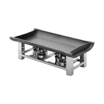 Rechaud - H 12 x 38 x 19 CM - 0.1 KG - RVS - 115042