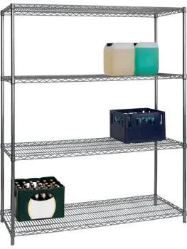 Stelling Chroom - Opbergrek - 4 Schappen - Saro - 222-1000