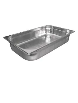 Gastronormbak - Geperforeerd - 1/1 GN - 9 Liter - H 32.5 x 53 x 6.5 CM - RVS - Vogue - K840
