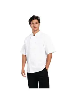 Koksbuis - Unisex - Wit - Polyester/Katoen - Whites Chefs Clothing - B250