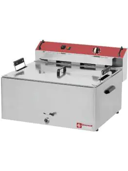 Friteuse - 30 Liter - Elektrisch - Aftapkraan - Tafelmodel - Diamond - F30E/D-N