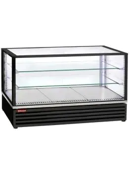 Koelvitrine - H 73.5 x 118.5 x 65 CM - Tafelmodel - Zwart - Diamond - VRDG-B1-R2