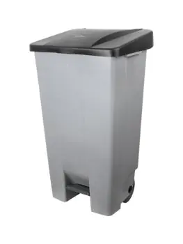 Pedaal Afvalbak - H 87.5 x 51 x 42.5 CM - 5.43 KG - Grijs - 120 Liter - Denox - 600062