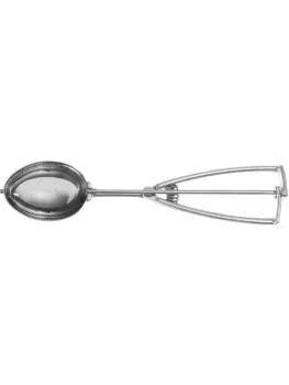 Portioneerlepel ovaal stöckel - RVS - 5.2 X 7 CM - Hendi - 755259