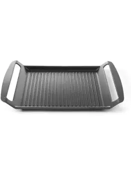 Grillplaat voor inductiekookplaten - Aluminium - H 3.5 X 26 X 39 CM - Hendi - 629130