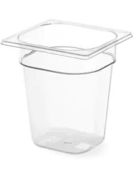Gastronormbak 1/6 - Polycarbonaat - H 15 X 16.2 X 17.6 CM - Hendi - 861714