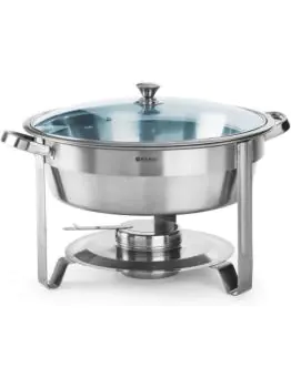 Chafing dish - rond - RVS 18 0 RVS - H 27 X 39 CM - Hendi - H470619