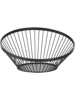Fruitkorf - H 13 CM - Mat zwart - Hendi - 427088