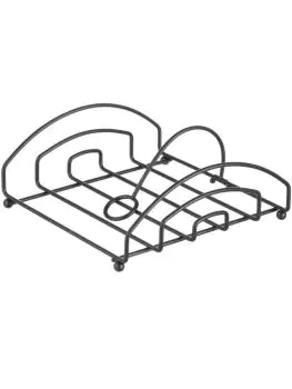 Servettenhouder - 20 x 20 CM - Mat zwart - Hendi - 427163