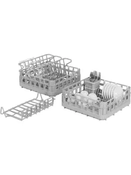 Vaatwasser - Grijs - Polypropyleen - H 14.5 x B 40 x D 40 CM - Saro - 174-5105