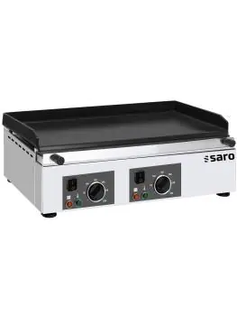 Grillplaat - Elektrisch - RVS - 2x 230V - H 25 x B 60 x D 46 CM - Saro - 458-1040