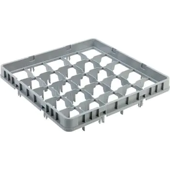 Opzetrand Hoog - 25 Glazen - H 12 x B 50 x D 50 CM - Combisteel