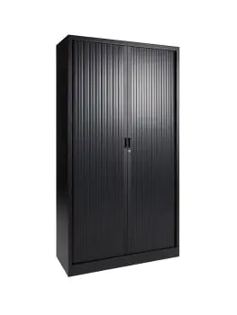 Roldeurkast - Zwart - H 195 x 120 x 43 CM - Proflight