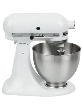 Keukenmachine - KitchenAid K45 -Wit - 4,3 Liter - H 33.3 x 35.8 x 22.1 Cm - 230V
