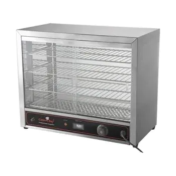Warmhoudvitrine - H 53 x 64 x 36 CM - 45 KG - 220 - 240 V - 1000 W - RVS - +30°C / +85°C - Caterchef - 680050