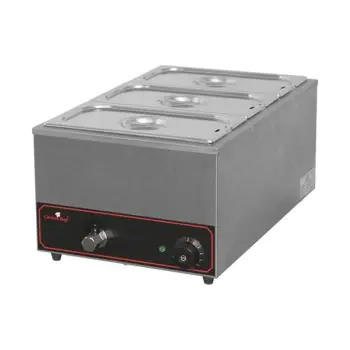 Bain Marie - H 25.5 x 35.4 x 59.5 CM - 8 KG - 220 - 240 V - 1200 W - RVS - Caterchef - 688031