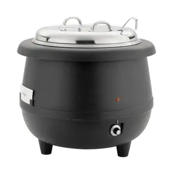 Soepketel - H 38 CM - 5.1 KG - Ø38.5 CM - 220 - 240 V - 380 W - Polypropyleen - 10 Liter - Met Lepel En Greep Uitsparing - 861090