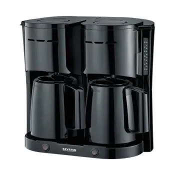 Koffiezetapparaat - H 36.5 x 39.5 x 25.5 CM - 4.38 KG - 220 - 240 V - 2000 W - Kunststof - Zwart - 1 Liter - Severin - 910016