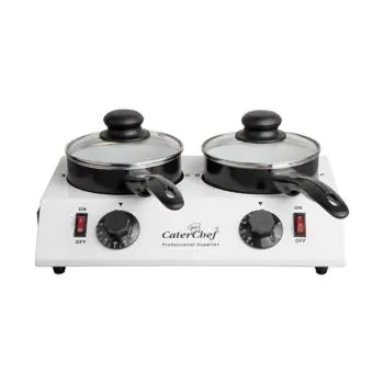 Chocolade Warmer - H 15.8 x 35 x 22.8 CM - 2.83 KG - 220 - 240 V - 80 W - RVS - 1.25 Liter - +30°C / +80°C - Caterchef - 921540