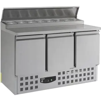 Saladette - 3-Deurs - RVS - 230V - H 97 x B 136.5 x D 70 CM - Combisteel