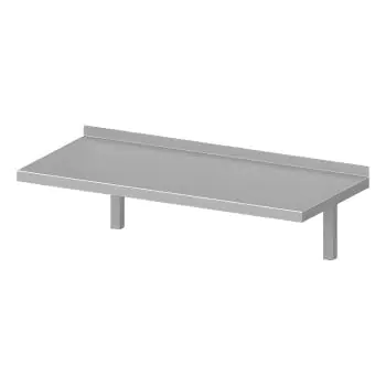 RVS Wandschap - Gesloten - 1 Niveau - Inclusief Steunen - G-Line