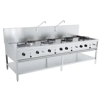 Gas Woktafel 4X17Kw + 3X9Kw - Staand model - Gas