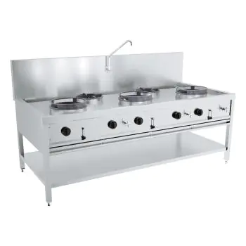 Gas Woktafel 3X17Kw + 2X9Kw - Staand model - Gas