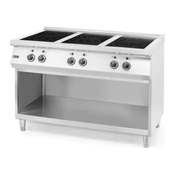 Inductie Fornuis - Staand Model - 6 Zones - 400V - 25.500W - RVS - Hendi