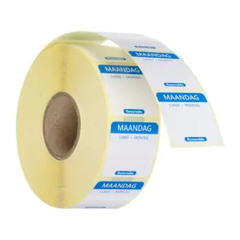 Daglabel - 1000 Stuks - Maandag - Hendi
